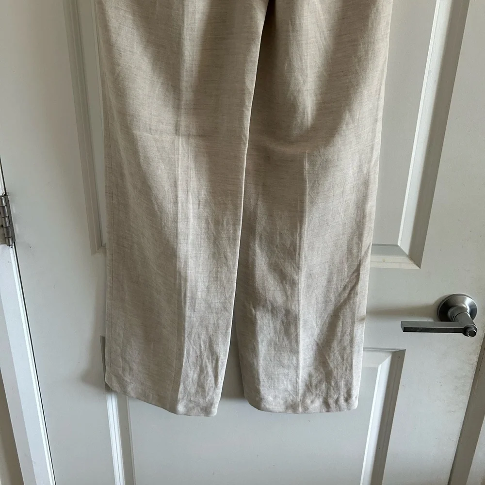 Wilfred effortless Straight Leg Linen-Blend Pants in Light Ivory